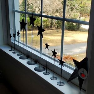 Cute Set of 10 Window Stars